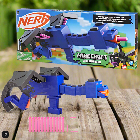 NERF Minecraft Ender Dragon Dart Blaster