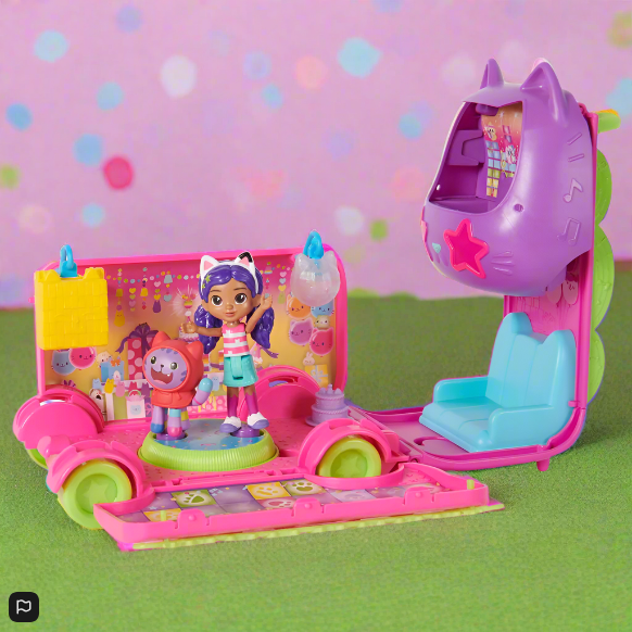 Gabby's Dollhouse Purrfect Party Bus Set