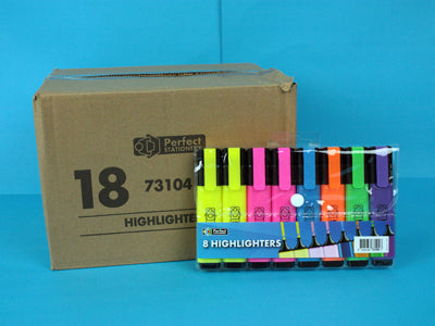 Highlighter Pens In A Wallet 8 Pieces