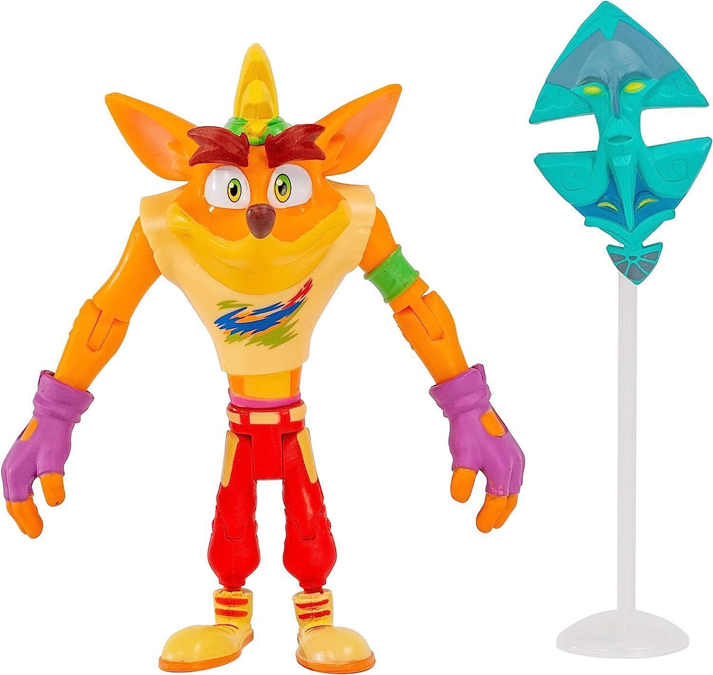 Crash Bandicoot RETRO CRASH WITH IKA IKA MASK Action Figure