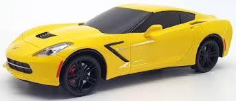 Corvette C7 1/24 Scale  Friction Push  Go Yellow Braha Friction Licensed Toy Car