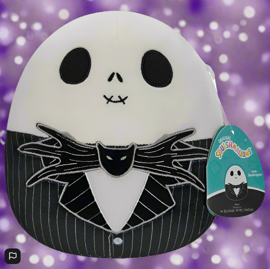 Original Squishmallows 25cm The Nightmare Before Jack Skellington Plush