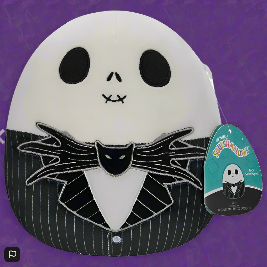 Original Squishmallows 25cm The Nightmare Before Jack Skellington Plush