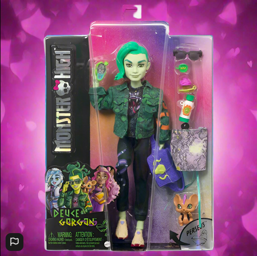 Monster High Deuce Gorgon Doll with Pet and Accessories