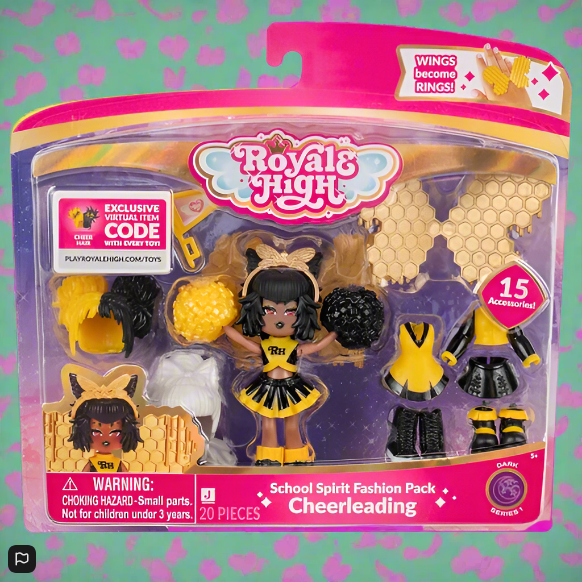 Royale High School Spirit Fashion Pack Cheerleading - Series 1 Dark Doll