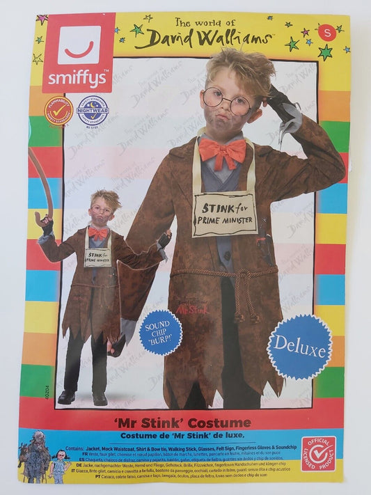 Childs David Walliams Mr Stink Deluxe Fancy Dress Boys Costume. Age 4-6 Years