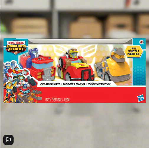 Transformers Rescue Bots Academy Pull Back Vehicles 3 Pack