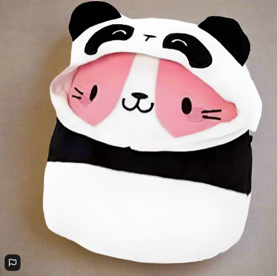 Squishmallows 20cm Joxtine the Cat in Panda Costume Plush