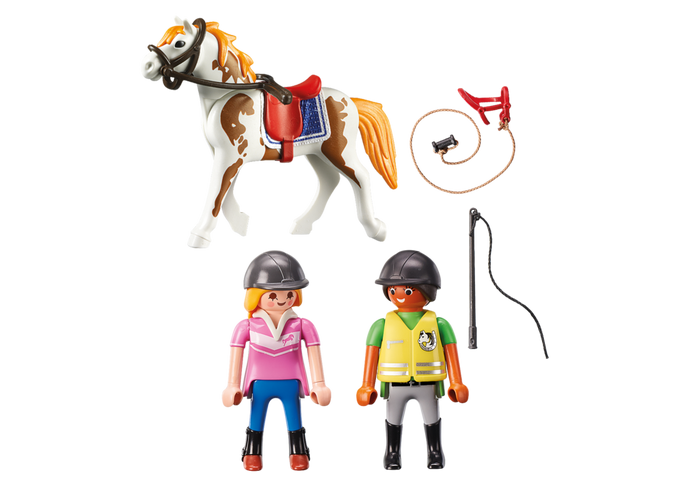 Playmobil Country 9258 Riding Instructor Horse & Student