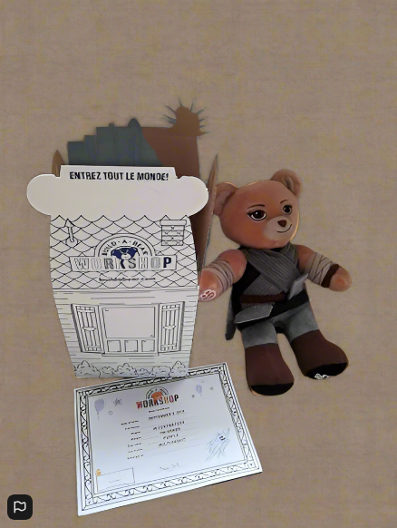 Build A Bear Starwars Rey Bear Boxed With Certificate