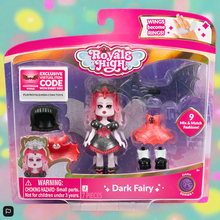 Load image into Gallery viewer, Royale High Deluxe Figure Dark Fairy Fashion Doll