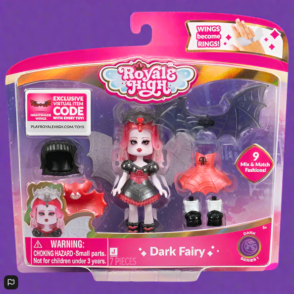 Royale High Deluxe Figure Dark Fairy Fashion Doll