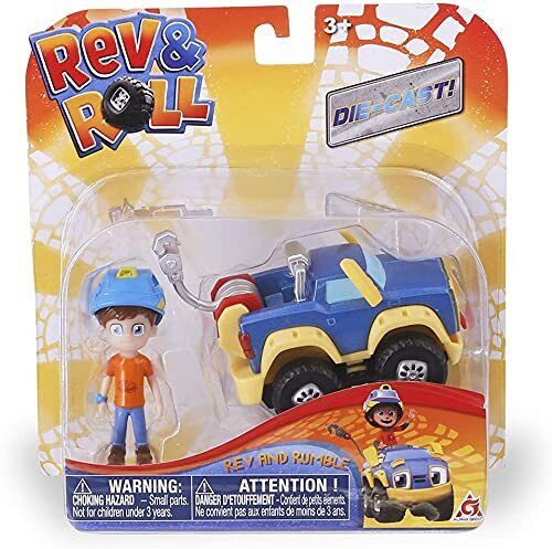 Rev & Roll - Diecast Vehicle & Figure Set - Rev And Rumble