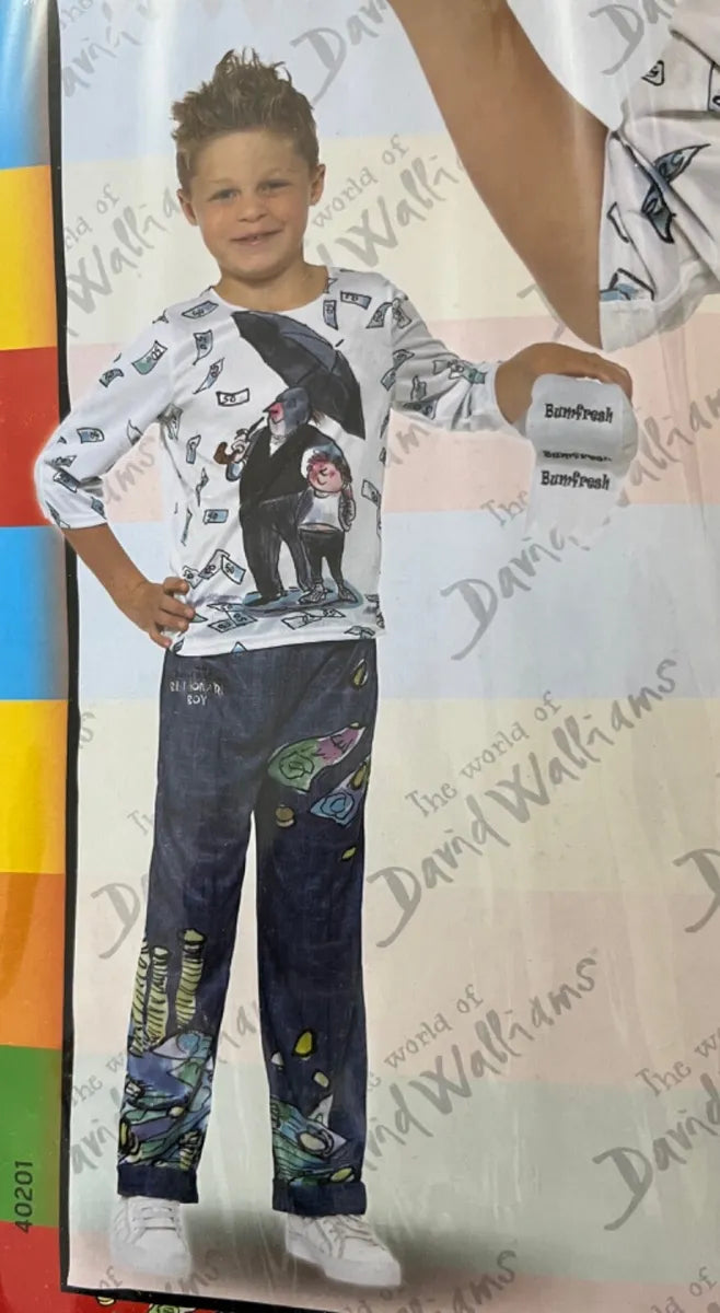 David Walliams Deluxe Billionaire Boy Costume 4 To 6 Years