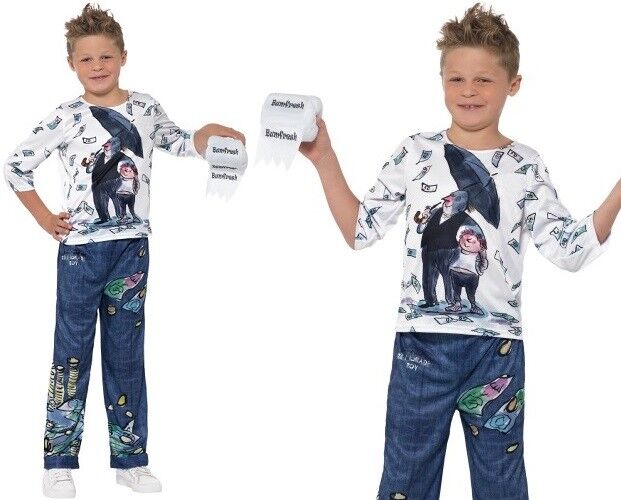 David Walliams Deluxe Billionaire Boy Costume 4 To 6 Years
