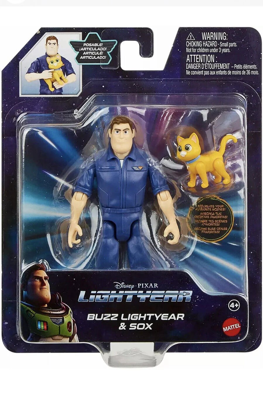 Disney Pixar Lightyear & Sox 5 Inch Action Figure Pack