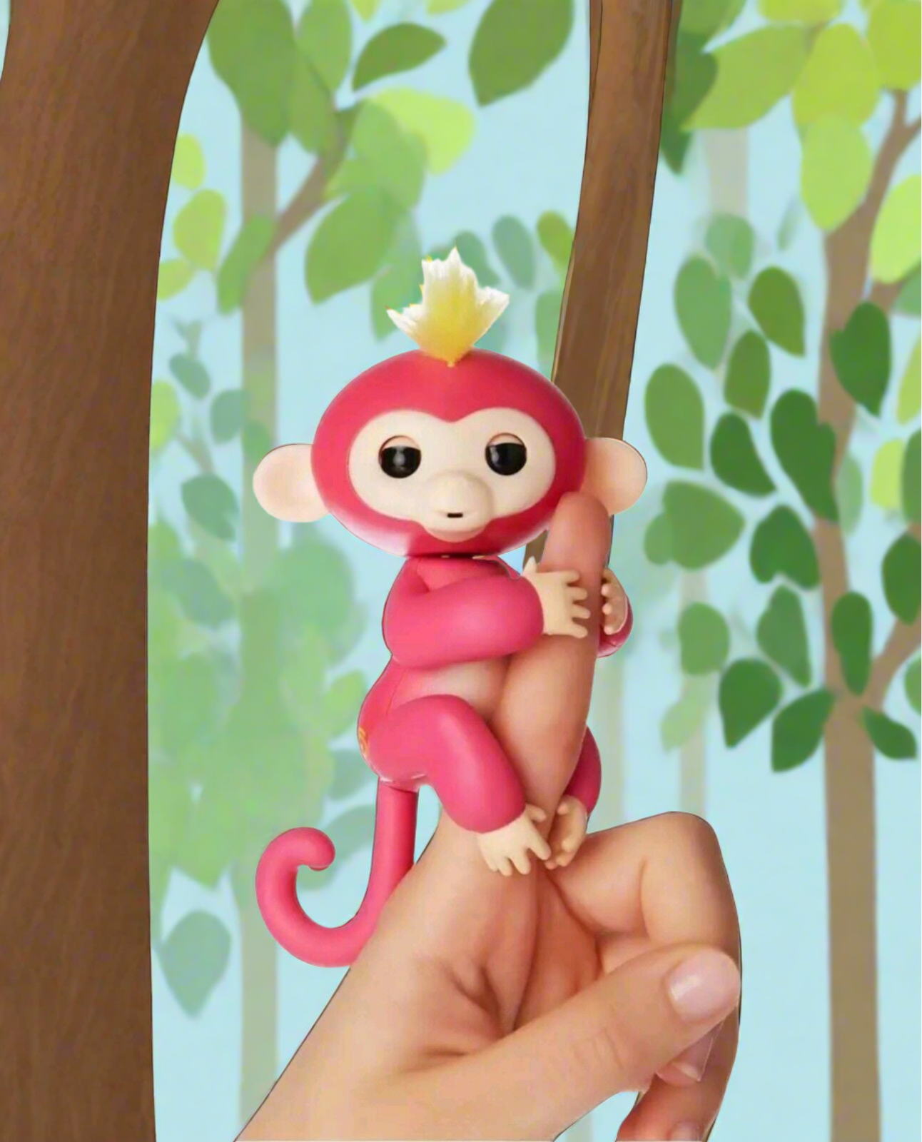 Interactive FingerFun Pink Monkey