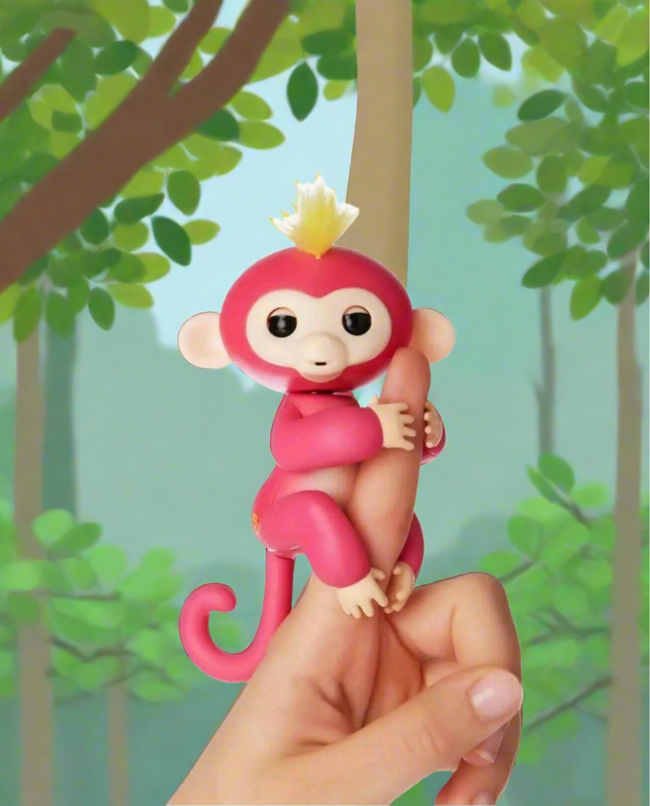 Interactive FingerFun Pink Monkey