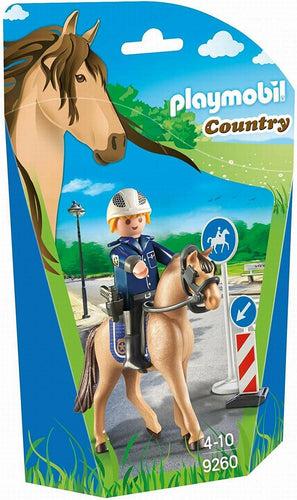 Playmobil Country Mounted Policeman and Horse with Road Signs 9260