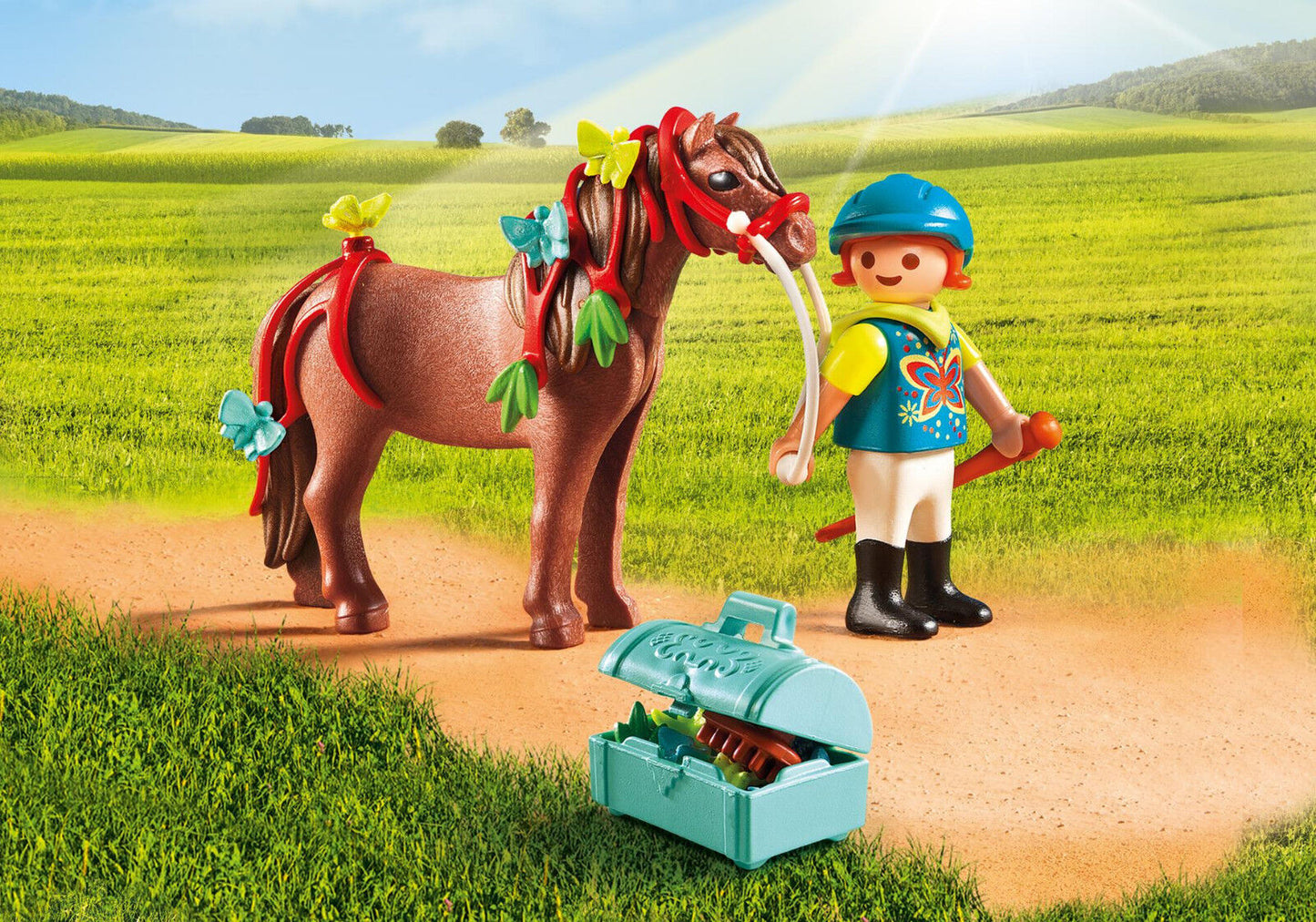 Playmobil Country 6971 Groomer with Butterfly Pony Figure