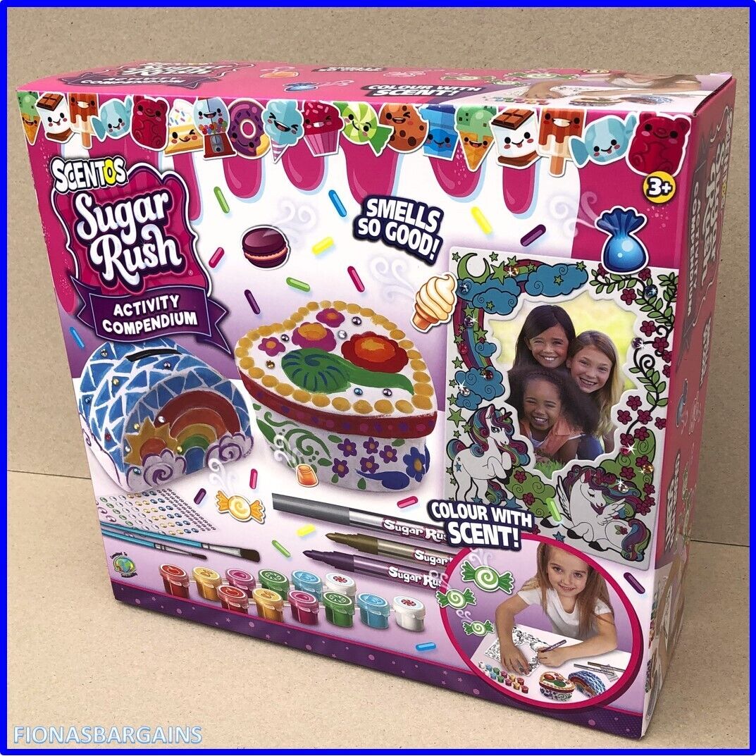 Scentos Sugar Rush - Activity Compendium - Scented Paint Pots  Photo Frame