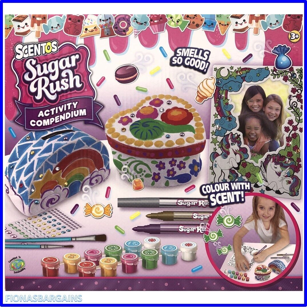 Scentos Sugar Rush - Activity Compendium - Scented Paint Pots  Photo Frame