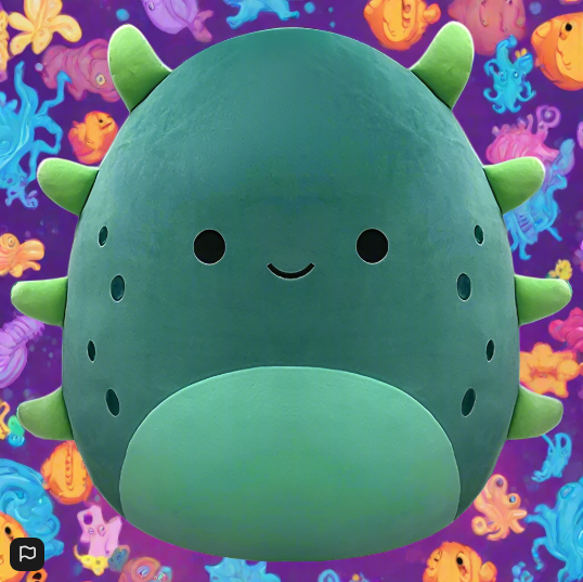 Squishmallows 40cm Wasabi the Green Sea Cucumber Soft Toy