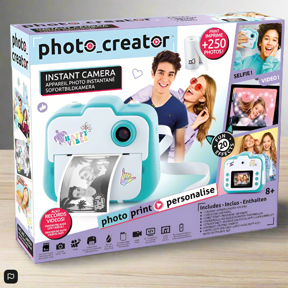 Photo Creator Instant Camera with 4GB SD Card