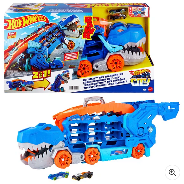 Hot Wheels City Let's Race Netflix - Ultimate T-Rex Transporter