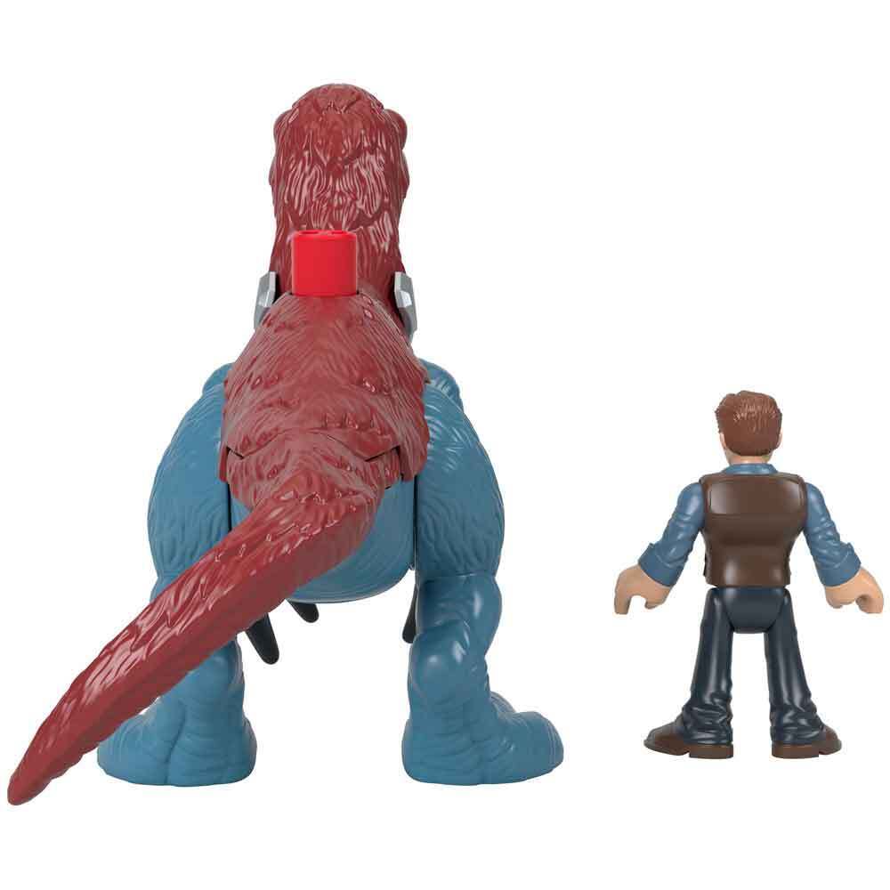 Imaginext Jurassic World Dominion Therizinosaurus Dinosaur And Owen Figure