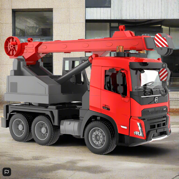 1:20 Volvo Lights and Sounds Manual Crane Truck