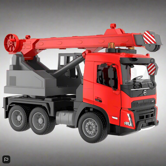 1:20 Volvo Lights and Sounds Manual Crane Truck