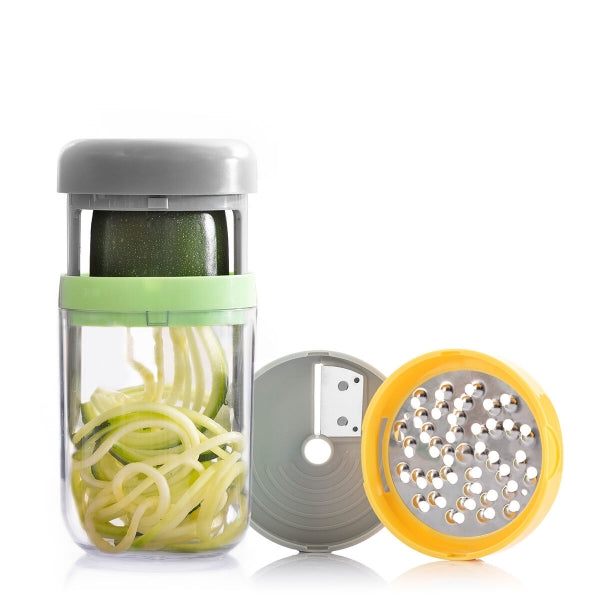 InnovaGoods Vegetable Spiral Cutter and Grater with Recipes