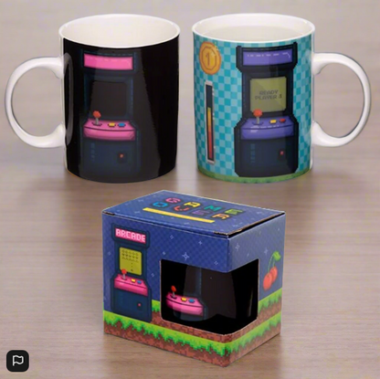 Game Over Heat Changing Coffee Mug - Retro Arcade Gamer Gift