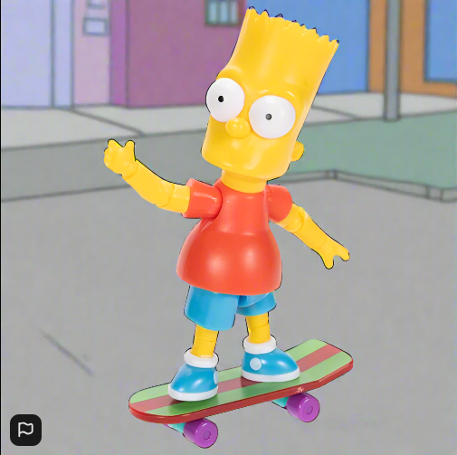 The Simpsons 9cm Bart Action Figure