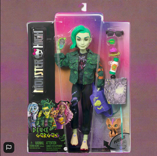 Monster High Deuce Gorgon Doll with Pet and Accessories