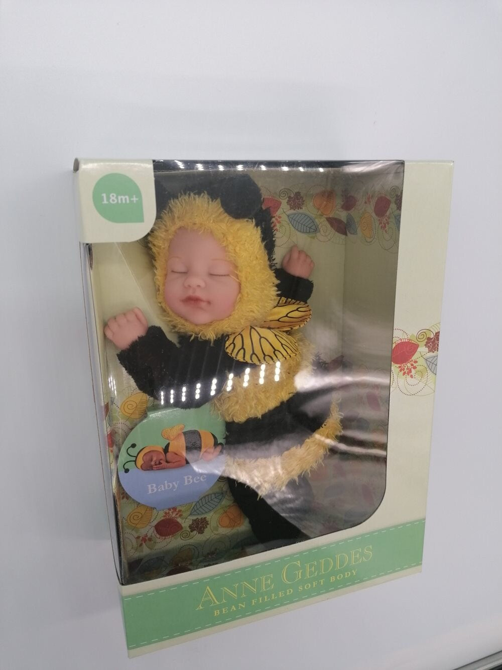 Anne Geddes 9 inch Baby Bee Doll - Bean Filled Soft Body Collection