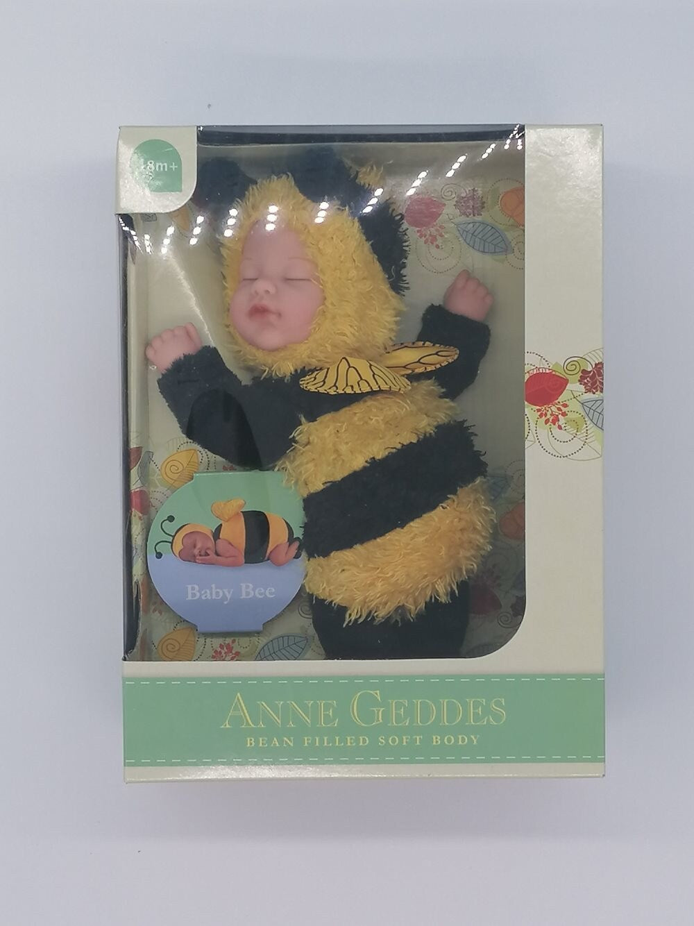 Anne Geddes 9 inch Baby Bee Doll - Bean Filled Soft Body Collection