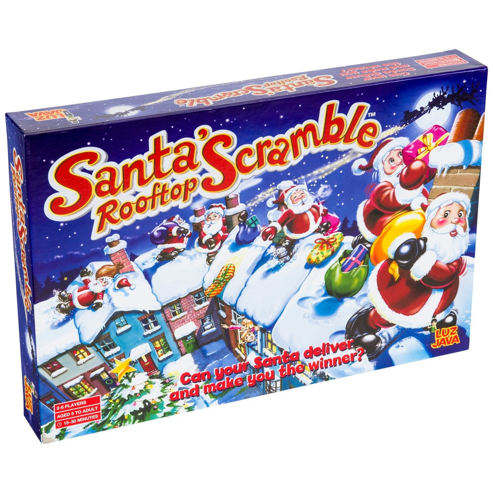 Santa's Rooftop Scramble Board Game