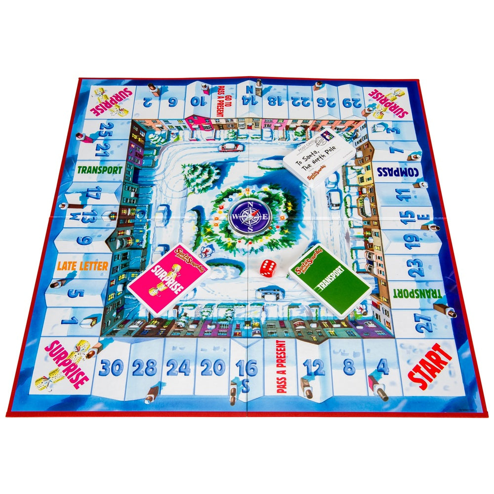 Santa's Rooftop Scramble Board Game