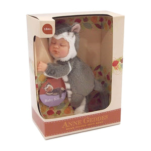 Anne Geddes 9 inch Baby Kitten Doll - Bean Filled Soft Body Collection