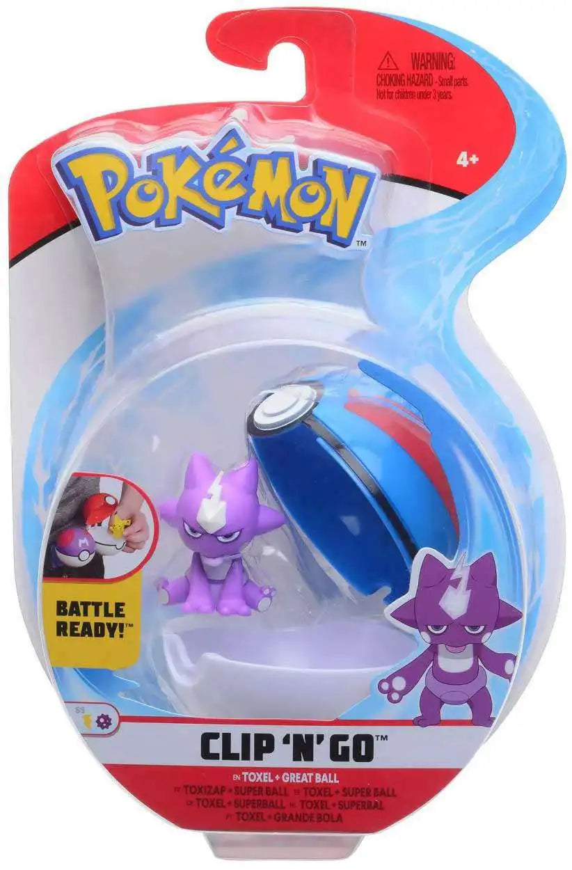 Pokemon Clip N Go Toxel And Greatball