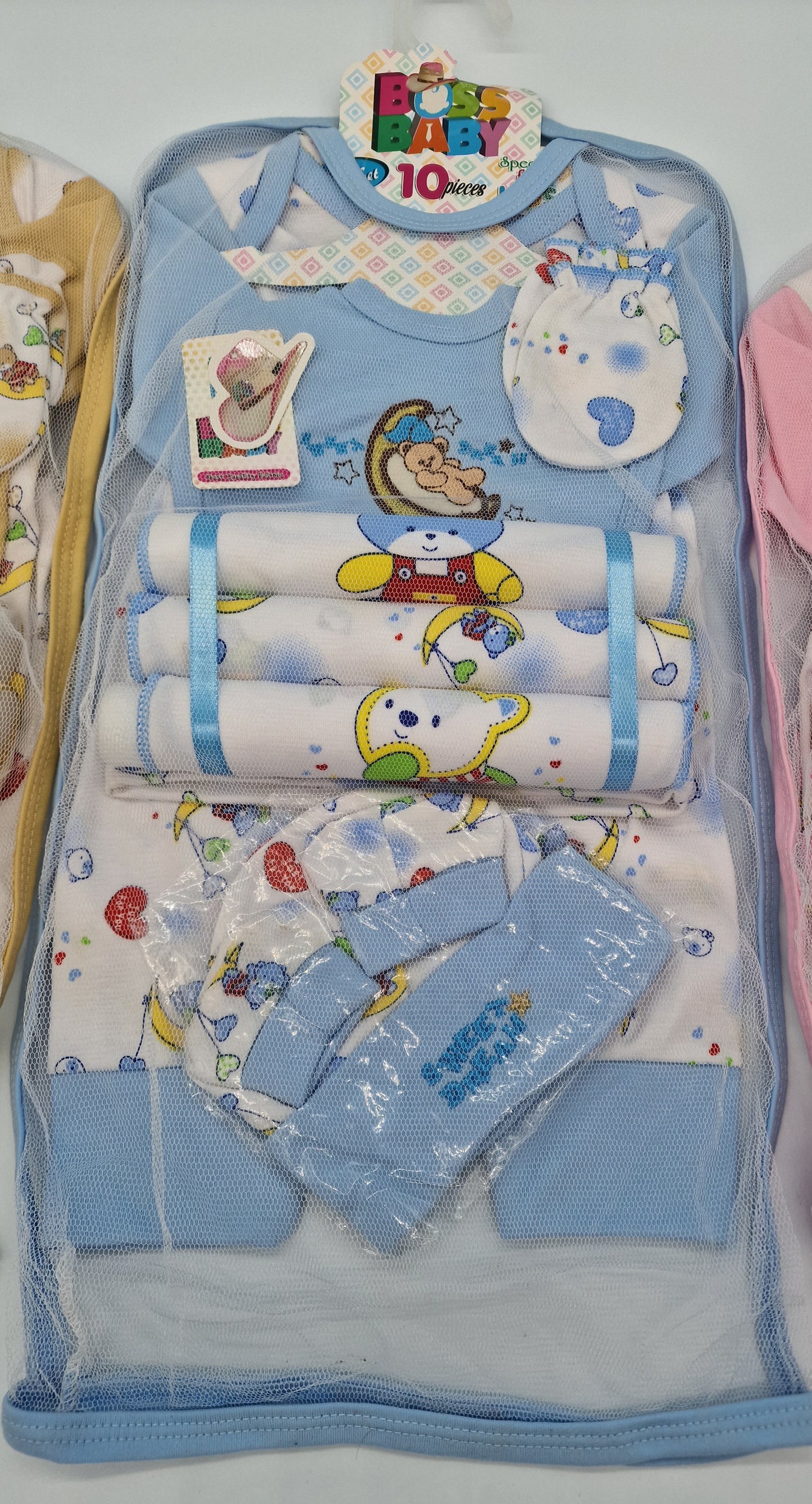 10 Piece Baby Sets Pink Blue Neutral