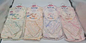 Spotted 10 Piece Baby Gift Sets Blue Green Pink Or Yellow