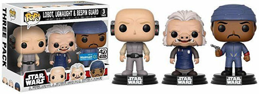 Funko Pop Movies Starwars Lobot Ugnaught & Bespin Guard 3 Figure Pack