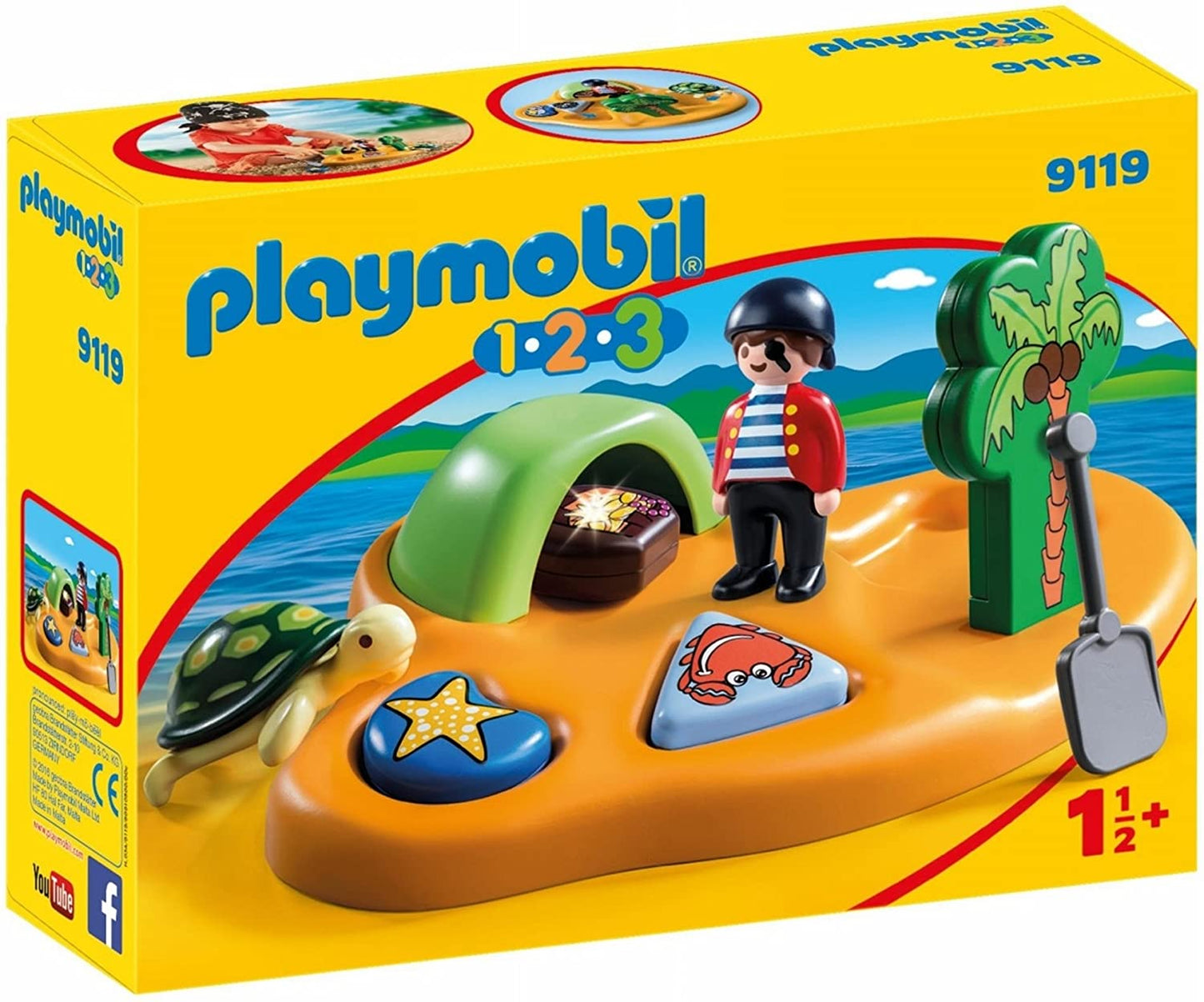 Playmobil 1 2 3 Pirate Island 9119