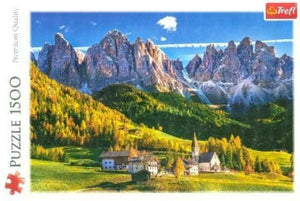Trefl Val Di Funes Valley Dolomites Italy 1500 Piece Jigsaw Puzzle