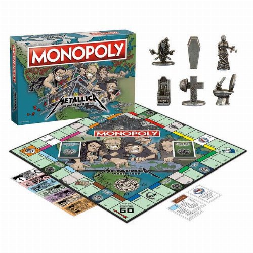 Monopoly Metallica World Tour Board Game