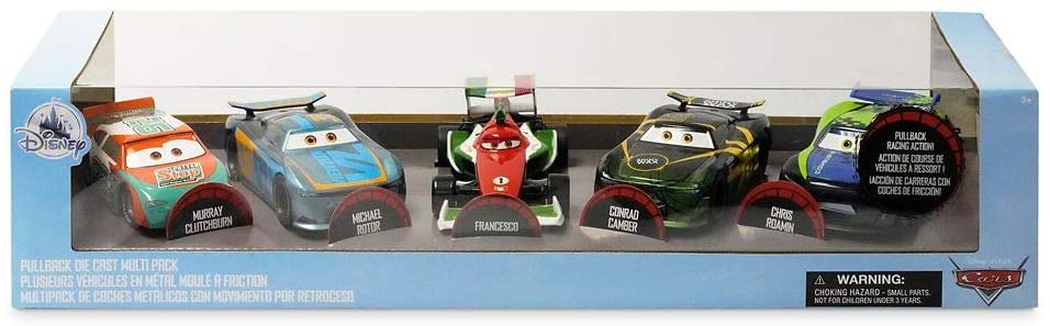 Disney Pixar Cars Pullback Die-Cast Set 5 Cars