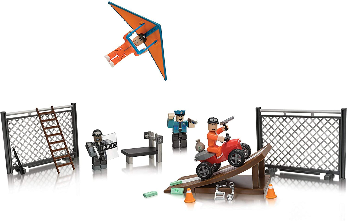 Roblox Jailbreak Great Escape Exclusive virtual Item 24 Piece Playset